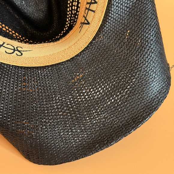 SCALA by Dorfman Unisex Black Straw Cowboy style Hat size large/Xlarge - Picture 14 of 16